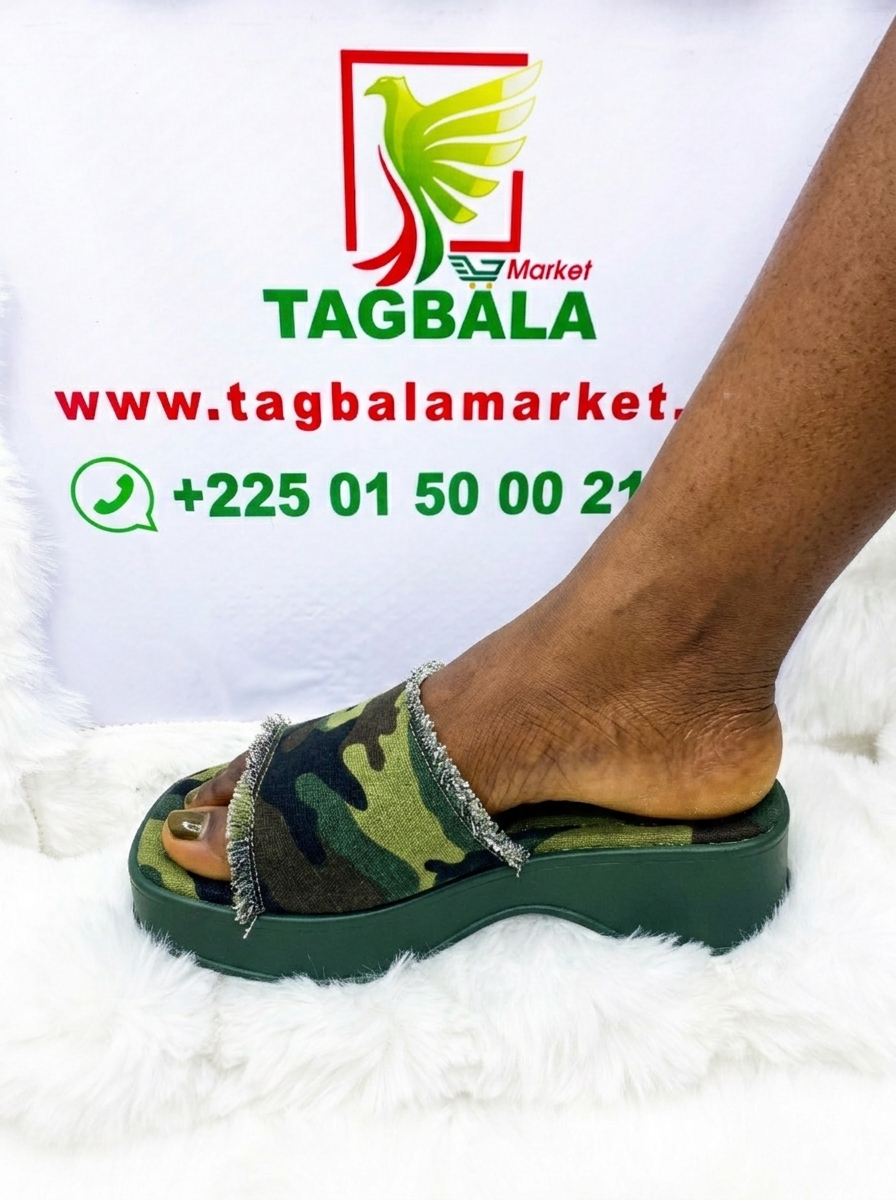 Sandale Compensée Style Militaire - ZABA